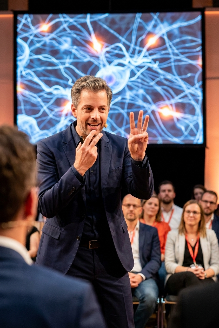 Wenn du die Aufmerksamkeit willst, sprich im Takt des Gehirns